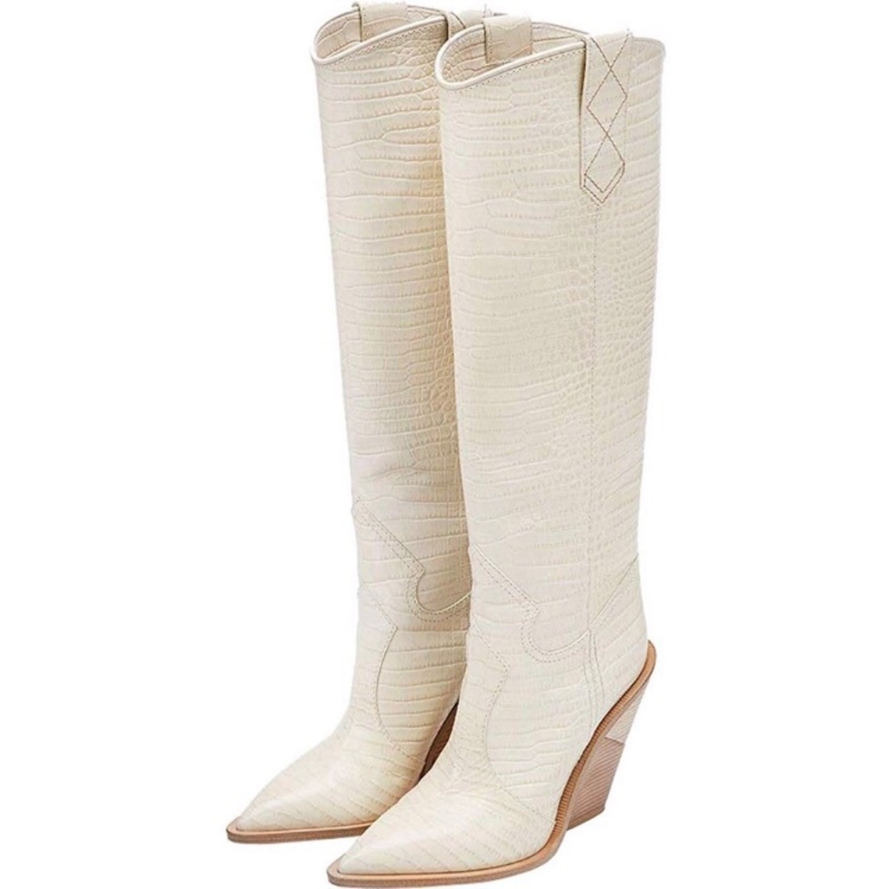 White western heel boots